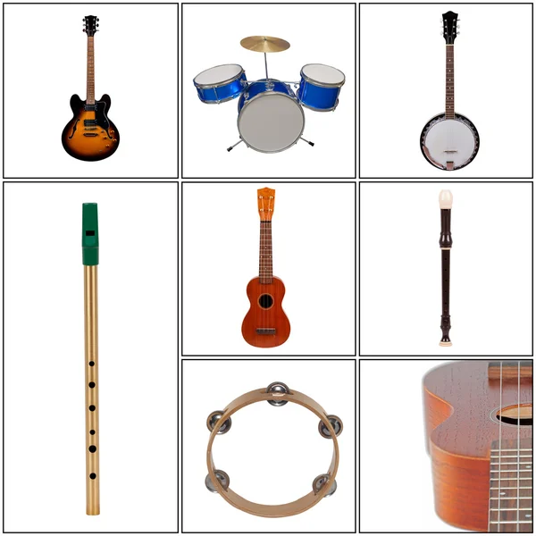 Instrumentos musicales Imagen de archivo