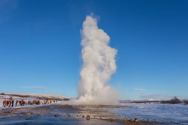 Geyser ! Photo De Stock