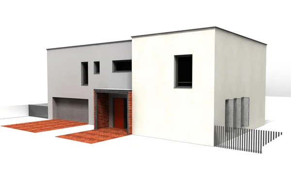 Casa di rendering — Foto Stock