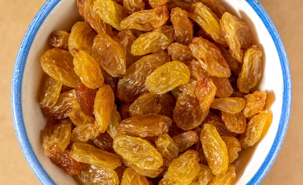 Raisins Bowl Close Healthy Food — Stock Photo, Image