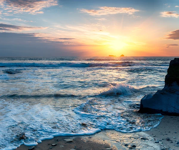 Strand vid solnedgången — Stockfoto