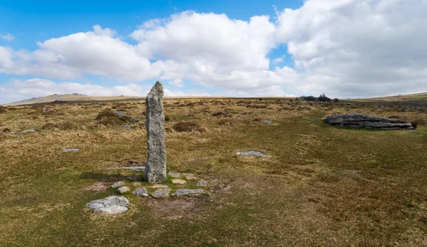 Piedra de pie en Dartmoor —  Fotos de Stock