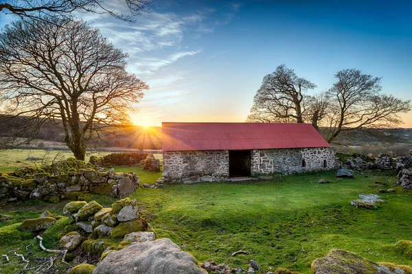 Casa velha em Dartmoor — Fotografia de Stock