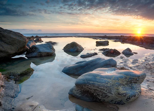 Sandymouth Beach — Stock fotografie