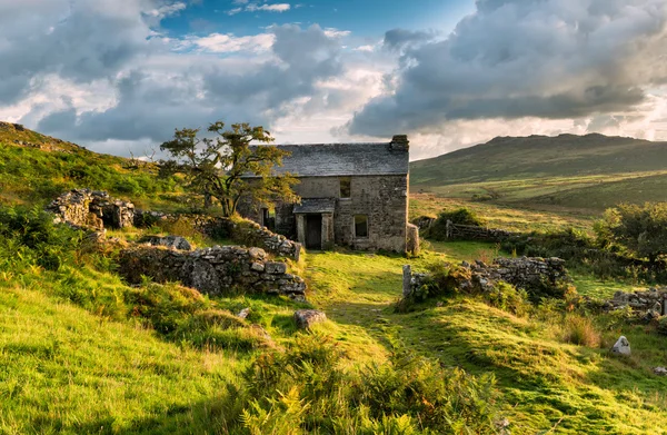 Cottage abbandonato a Bodmin Moor — Foto Stock