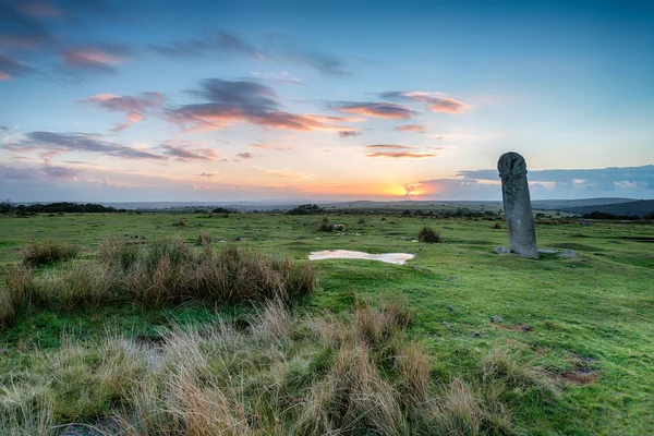 The Longstone on Bodmin Moorin Cornwall — Stock Photo, Image