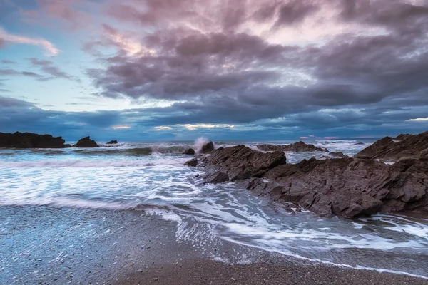 Spiaggia tempestosa — Foto Stock