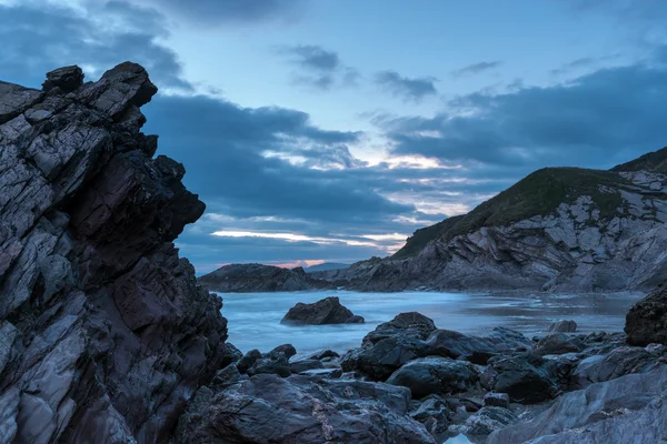 Atardecer en Whitsand Bay —  Fotos de Stock