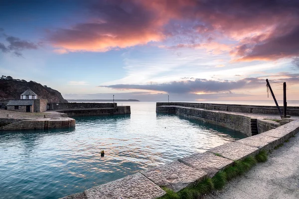 Porto de charlestown em cornwall — Fotografia de Stock