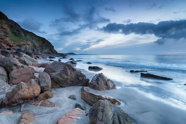 Pentewan на узбережжі Cornwall — стокове фото