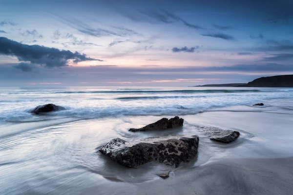 Pentewan Sands i södra Cornwall — Stockfoto