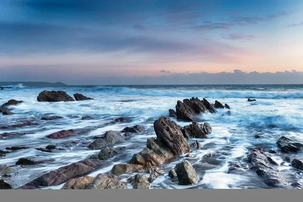 Waves at Portwrinkle — Stock Photo, Image