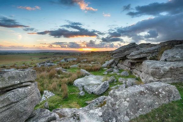 Sunset over Bodmin Moor — Stock Photo, Image