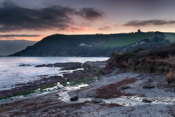 Dusk at Talland Bay — Stock Photo, Image