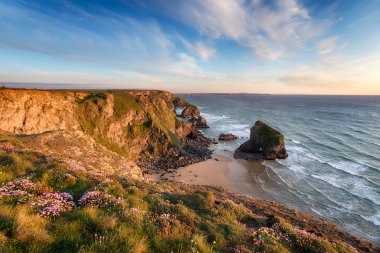 Spring on the Cornish Coast clipart