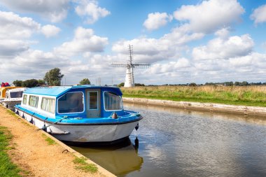 Boating on the Norfolk Broads clipart