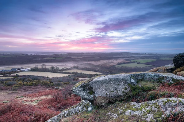 Salida del sol sobre Cornwall — Foto de Stock