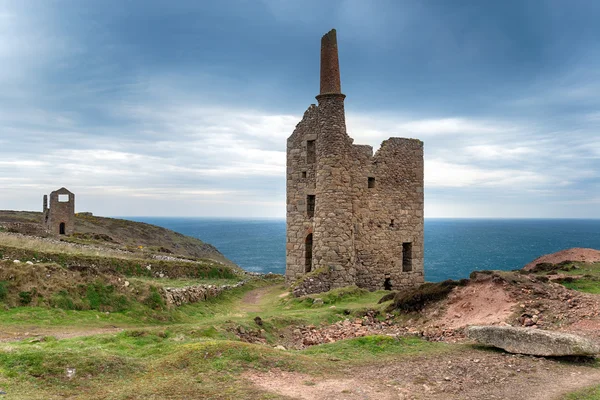 Cornish miedź kopalnia — Zdjęcie stockowe