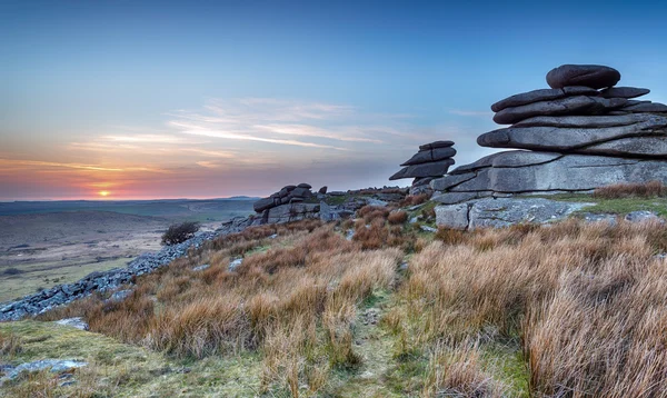 Stowes Hill na wrzosowisku Bodmin — Zdjęcie stockowe