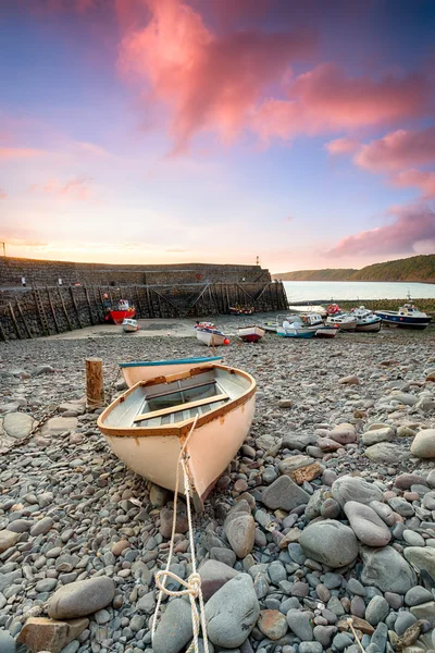 Fishing Boats at Clovelly — Stock Photo, Image