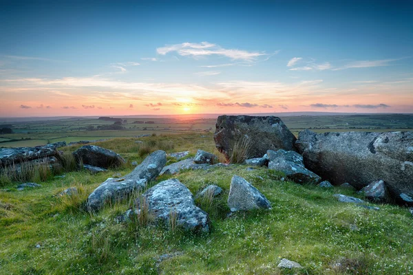 Puesta de sol sobre el páramo Bodmin —  Fotos de Stock