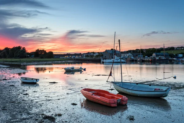 Atardecer en el río Tamar — Foto de Stock