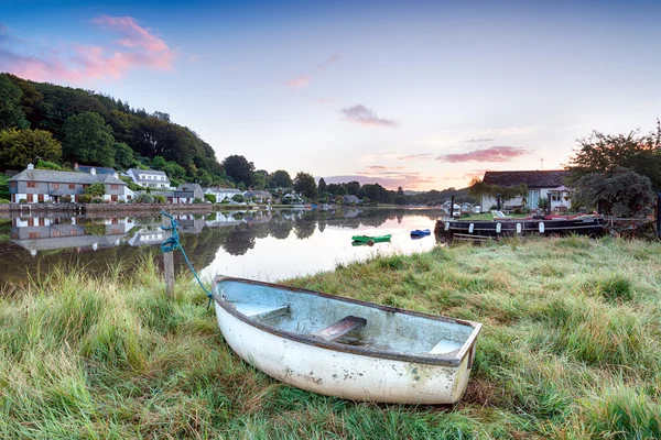 Barcos no rio Lerryn — Fotografia de Stock