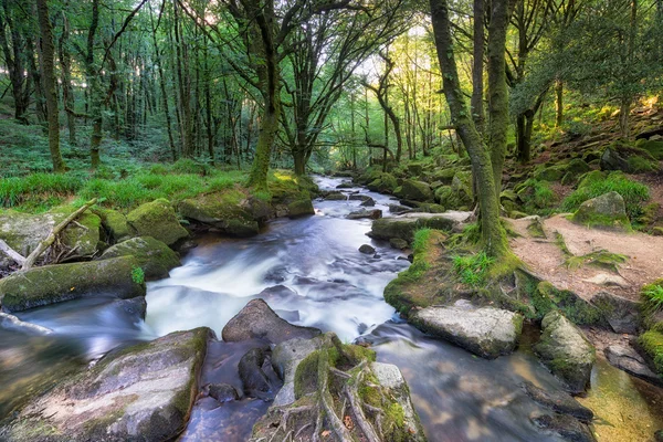 El río Fowey en Cornwall — Foto de Stock