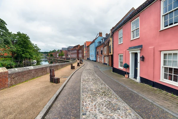 Casas da cidade em norwich — Fotografia de Stock