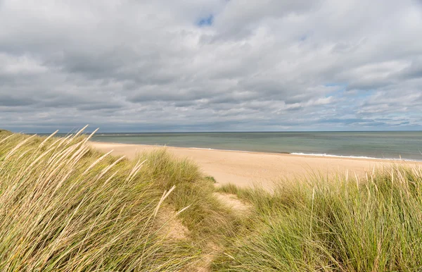 Dune di sabbia a Winterton in mare — Foto Stock