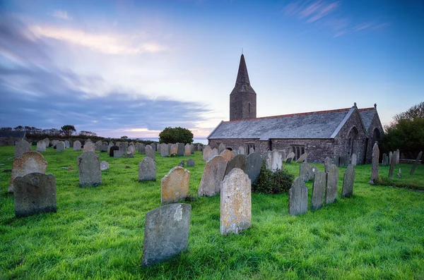 Iglesia en Rame en Cornwall — Foto de Stock