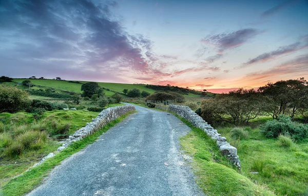 Strada del tramonto — Foto Stock