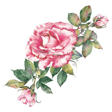 Pembe gül çiçekleri klipsleme sanatı. Düğün davetiyelerinde, markalaşma, ambalaj, tebrik kartları, hatıra defteri ve çeşitli yaratıcı tasarım projelerinde kullanım için ideal.