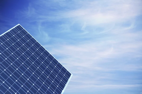 Solar panel against sky — Stock Photo, Image