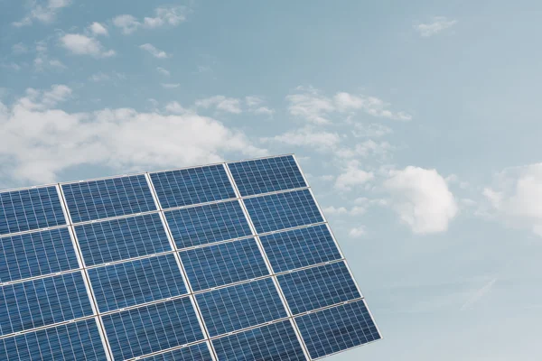 Solar panel against sky — Stock Photo, Image