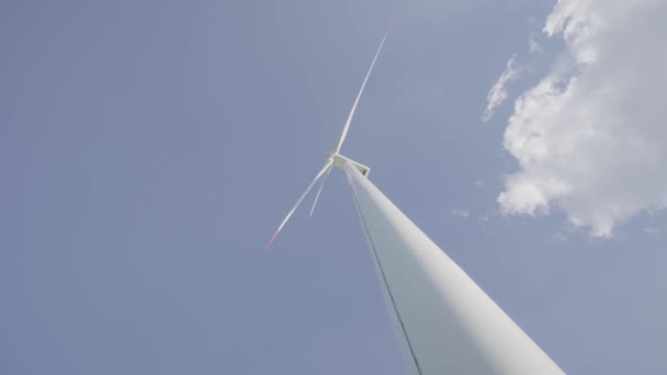 Větrné mlýn větrné energie park průmyslová energie, produkce — Stock video