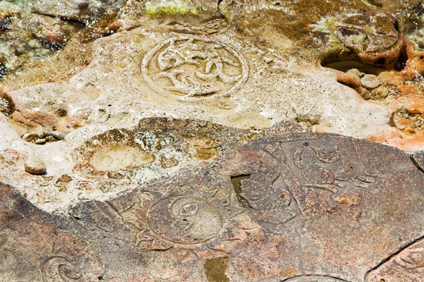 Rock painting, Cape Chersonesus (Hersones) in Crimea near Sevast — Stock Photo, Image