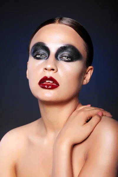Maquillaje creativo gótico — Foto de Stock