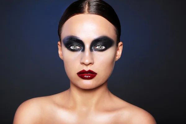 Gothic creative make-up — Stock Photo, Image