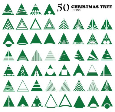 Tatil yeşil ağaç üzerinde beyaz backgroound ayarla