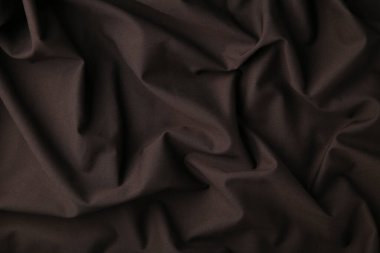 Mesajın için kahverengi saten kumaş arka plan. en üstteki görünüm