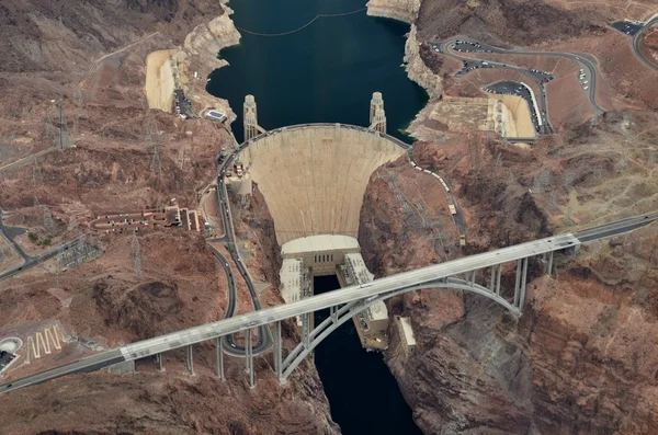 Hoover Dam sky view Stockbild