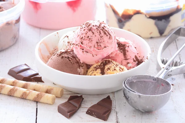 Domácí zmrzlina — Stock fotografie