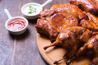 Pişmiş et arka plan