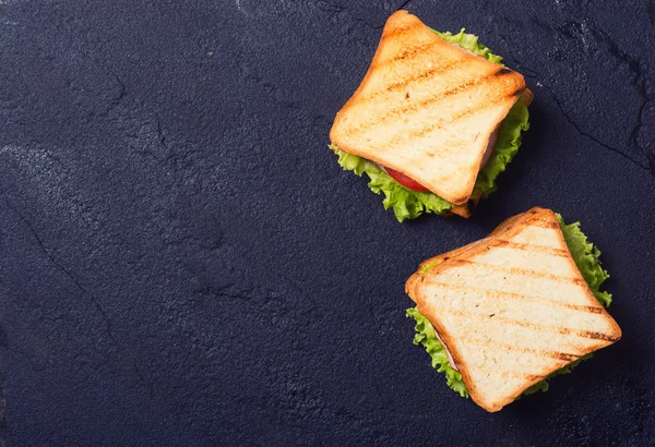 Freshly made clubsandwiches — Stock Photo, Image