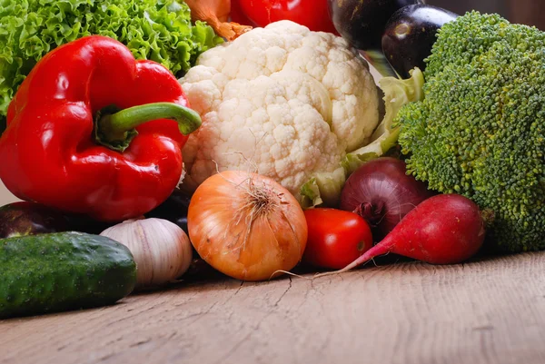 Fresh vegetables background — Stock Photo, Image