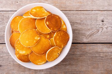 Mini gözleme. Nefis bir kahvaltı. Gıda arkaplanı