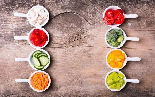 Rebanadas de verduras — Foto de Stock