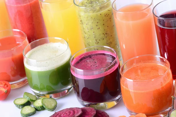 Fruit & vegetable juice — Stock Photo, Image