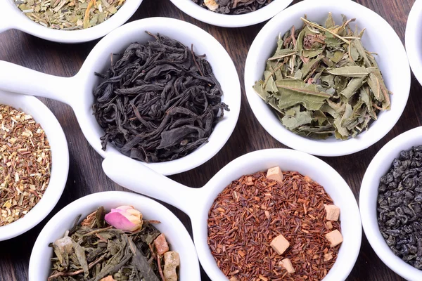 Assortment of dry tea — Stock Photo, Image